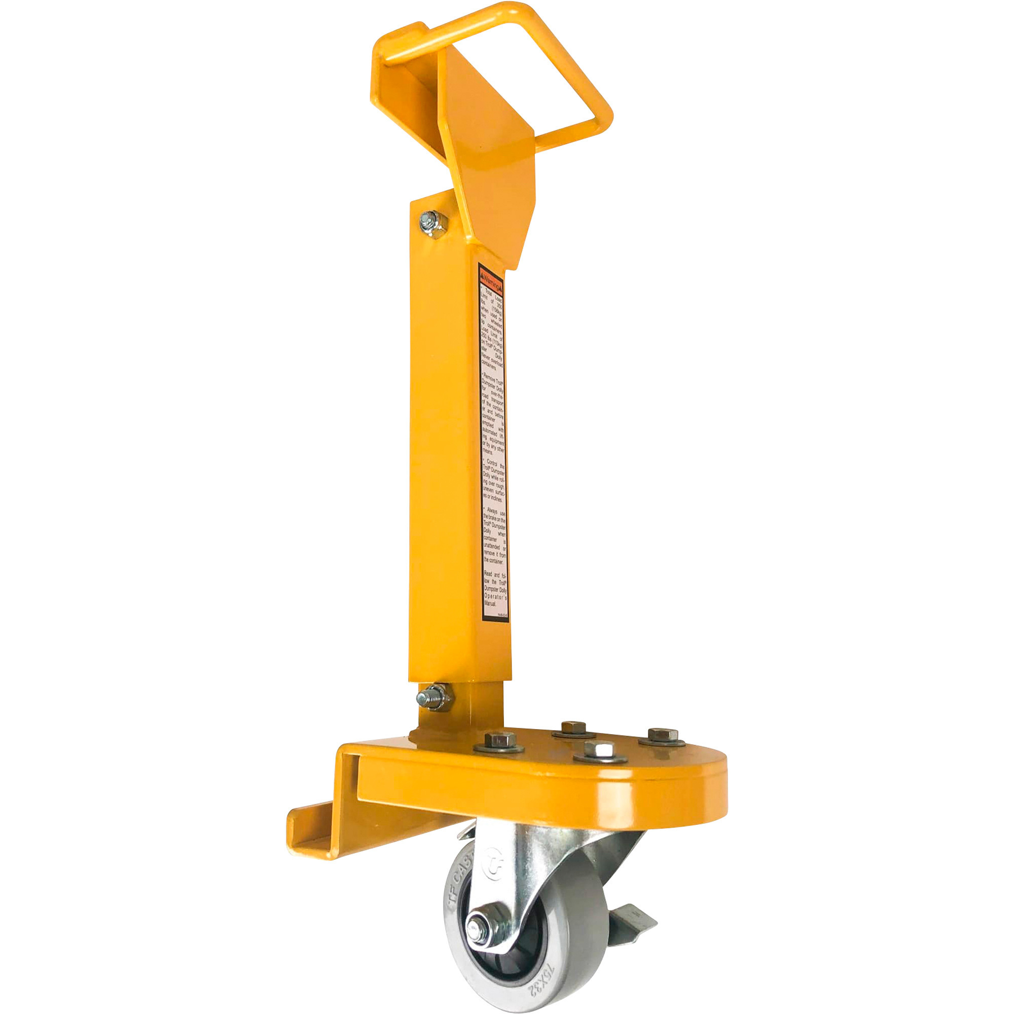 Troll EZ Wheel Dumpster Dolly, 350-Lb. Capacity, 5in.L x 7in.W x 18in.H, Model# 59D